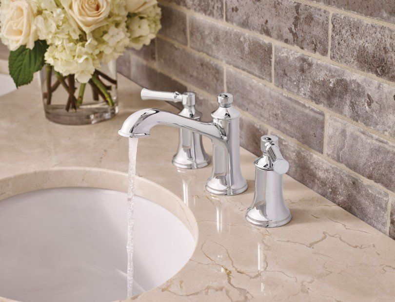 Bathroom sink with chrome faucet | Faucets | Covell Communities | Chester, Maryland 21619