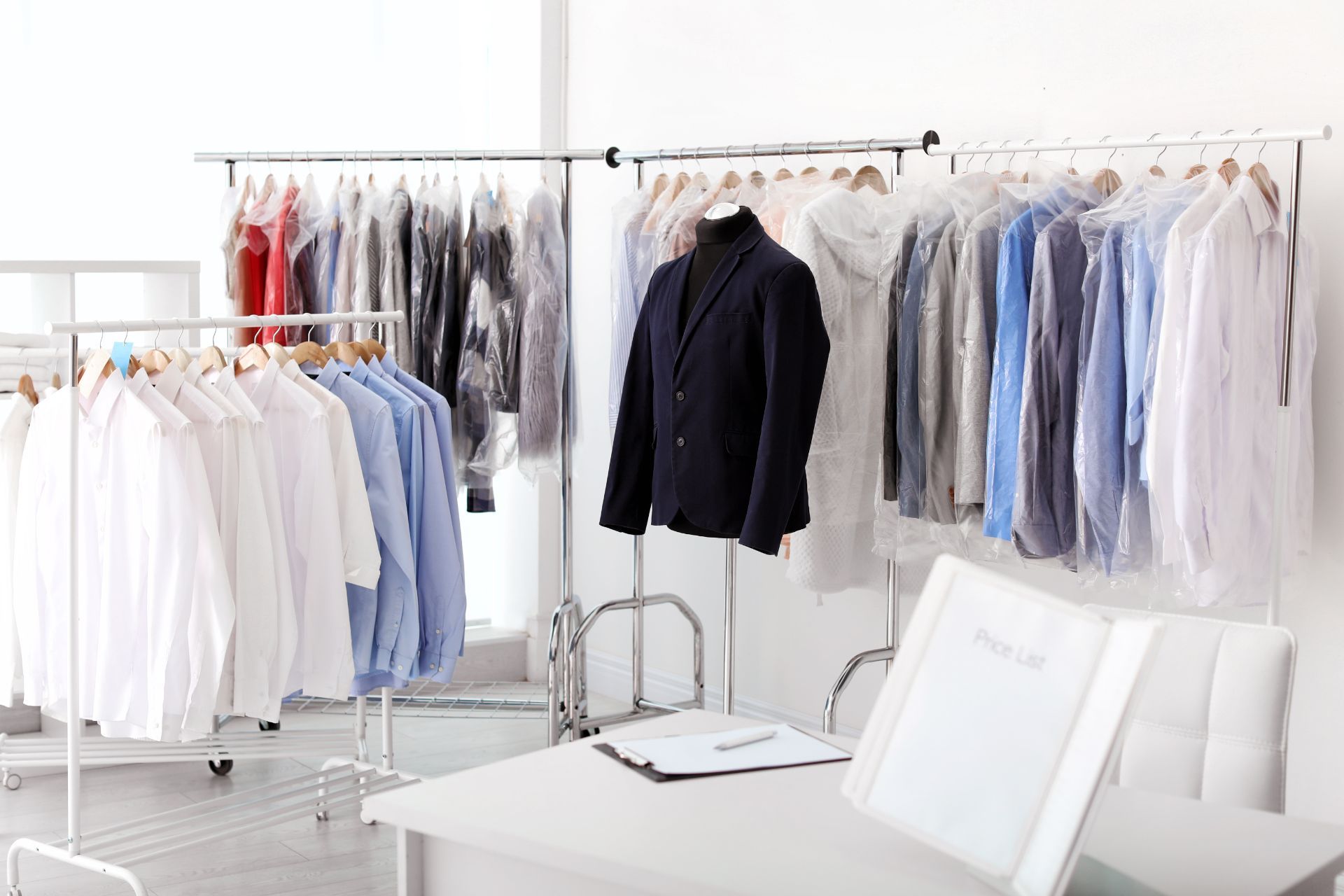 lavanderia per capi d'abbigliamento