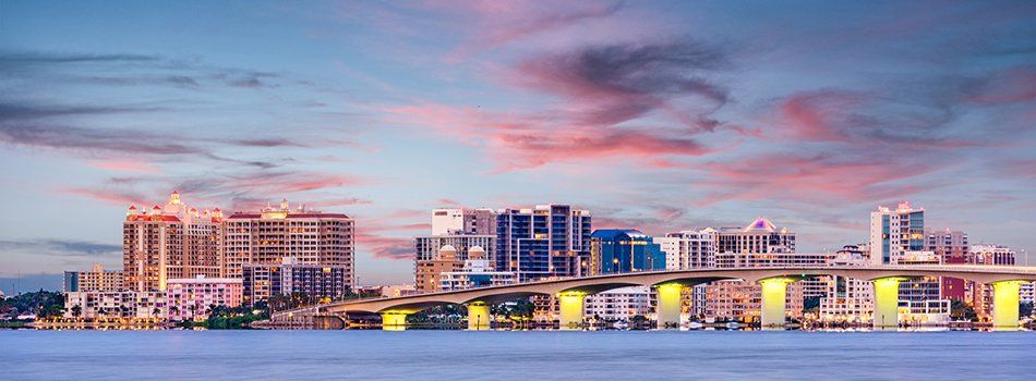 Sunset with Skyline at Sarasota, Florida | CAM Realty