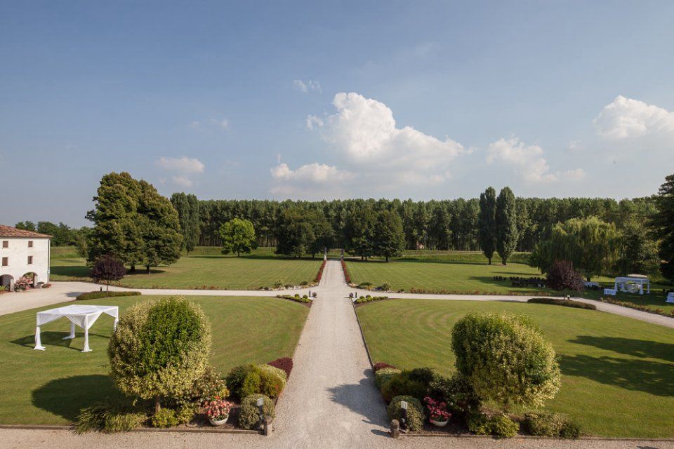 ampio parco all'italiana