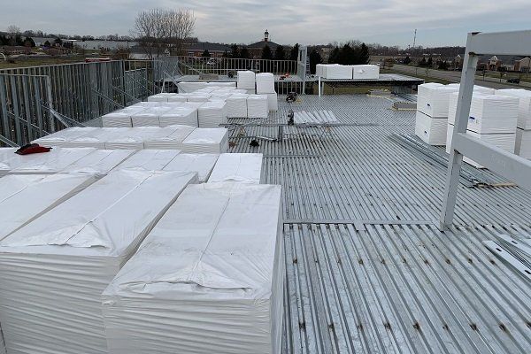 Flat Roofing Under Construction — Indianapolis, IN — Brown's Roofing, Inc.