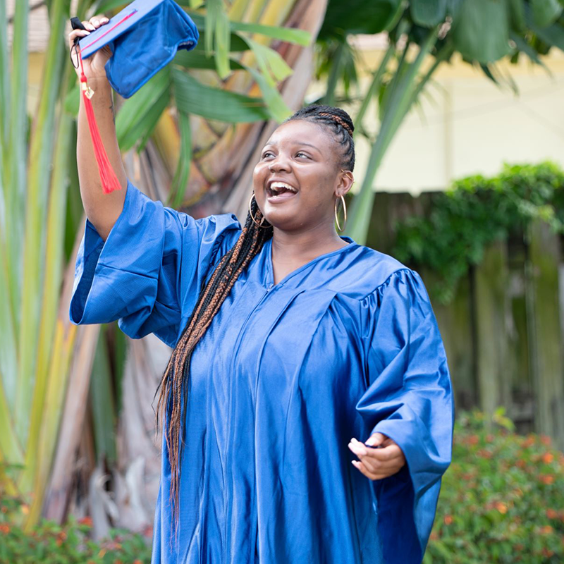 Hugensia at graduation