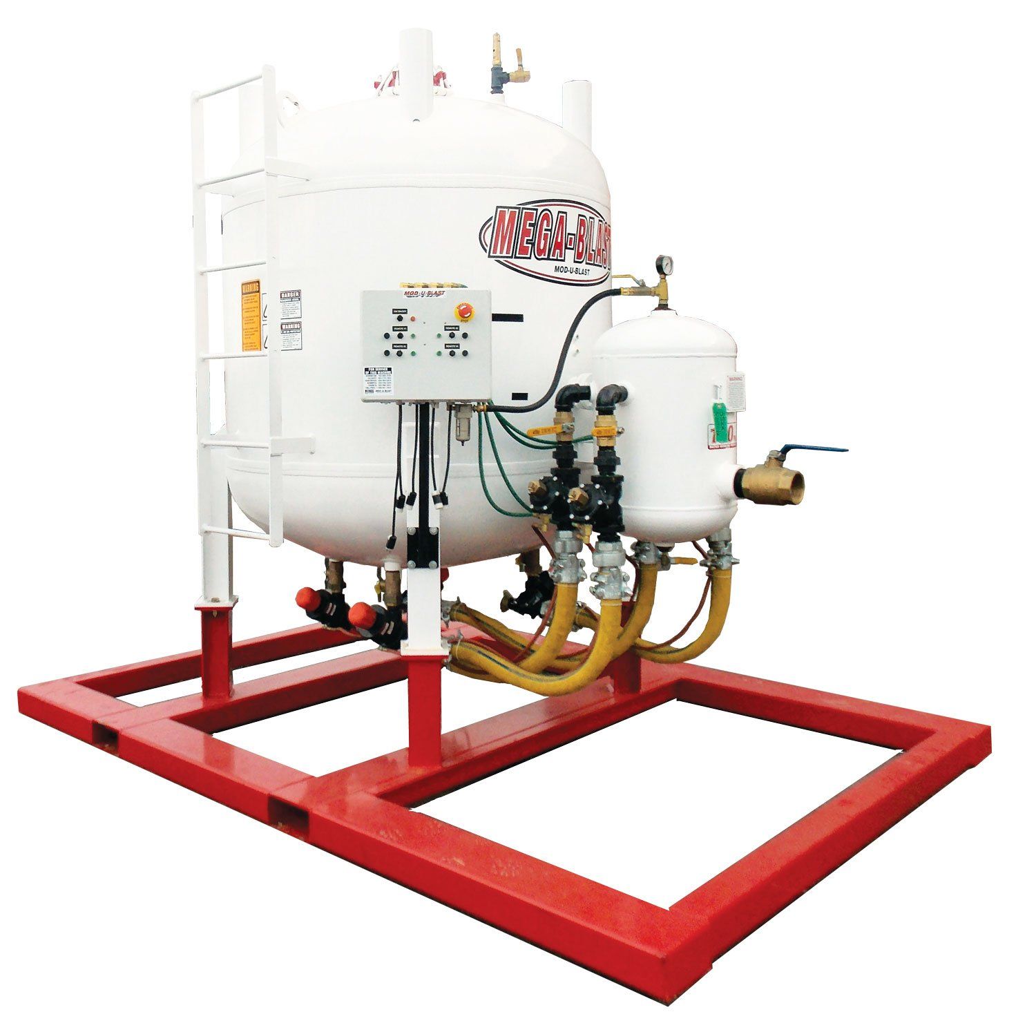 160 cu. ft. skid mounted bulk blaster