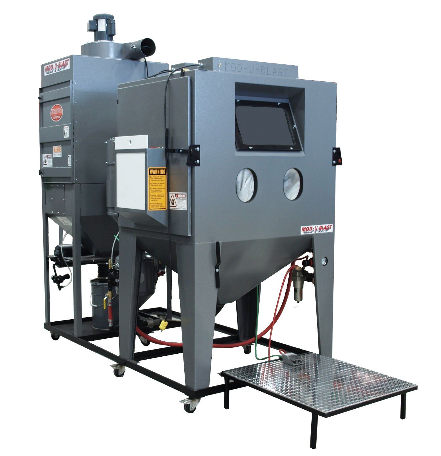 blast cabinet on mobile cart