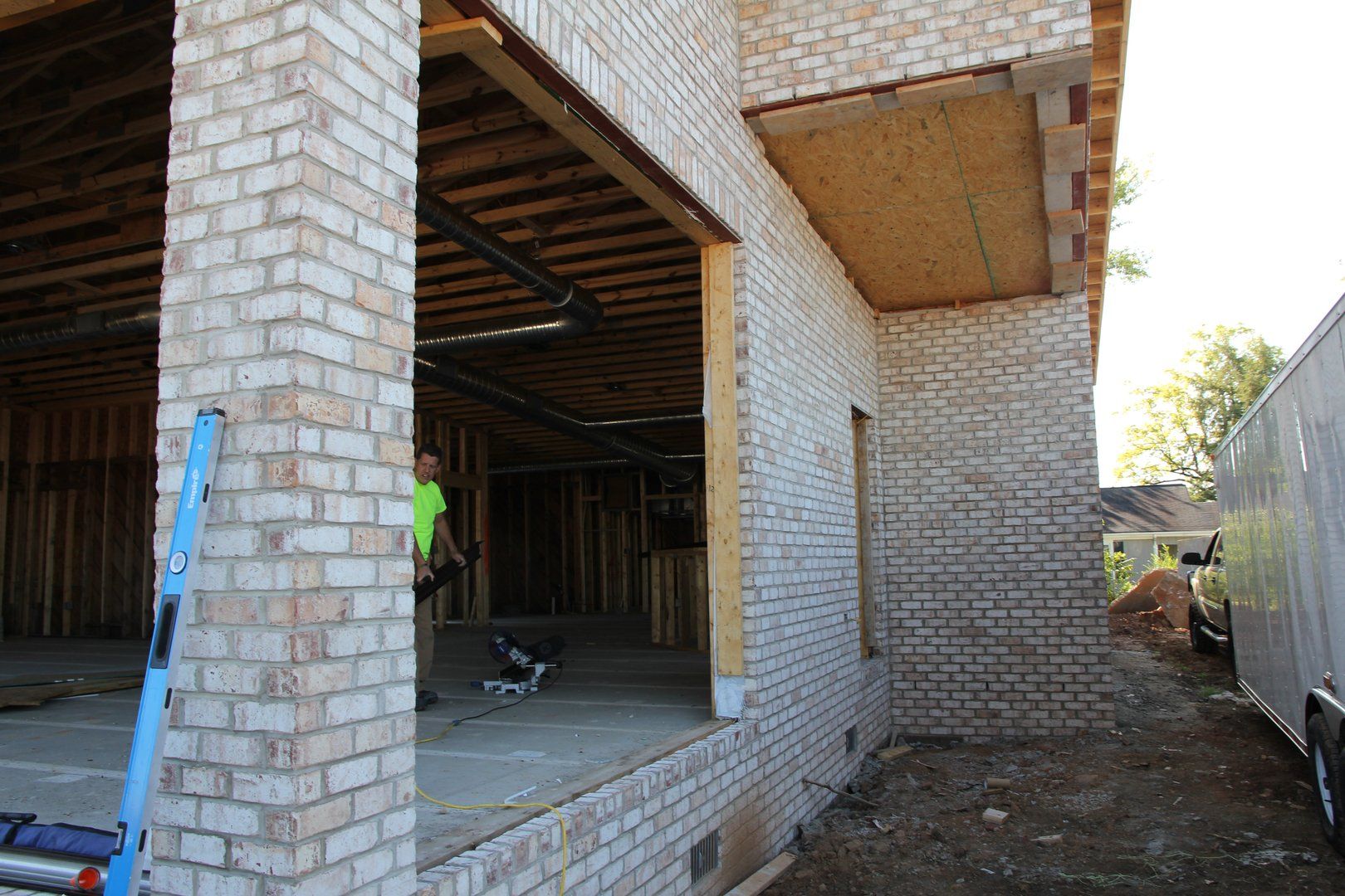 Outside of store front without window