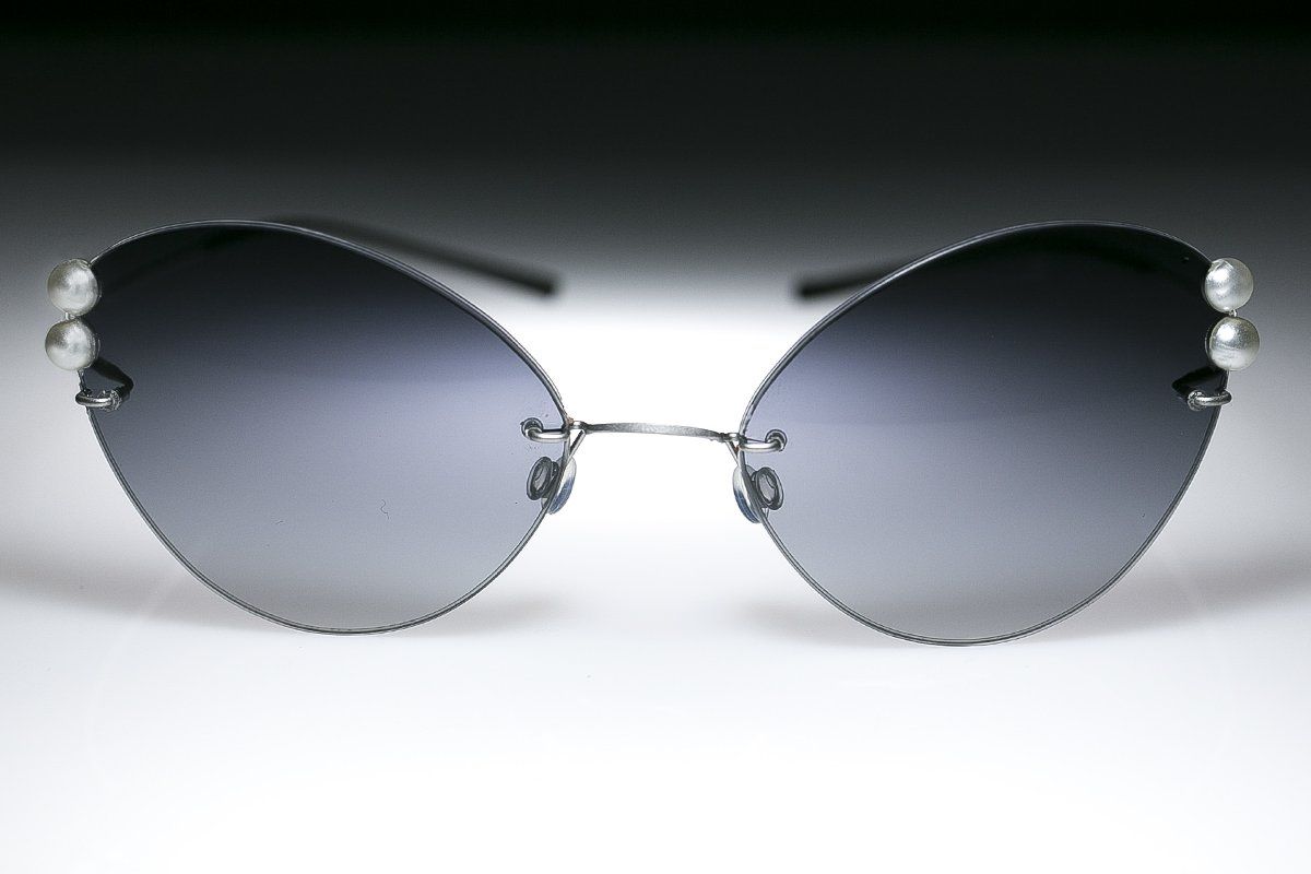 occhiale sole donna con perle e brillanti Leggerissimi