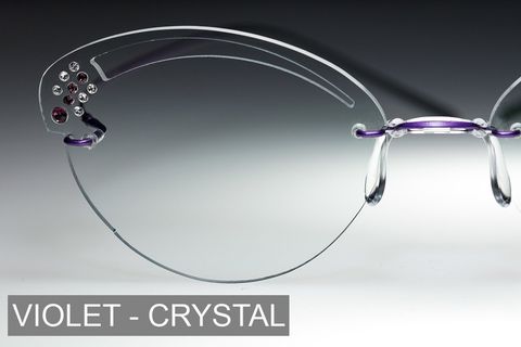 jewelled rimless glasses