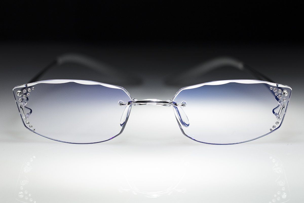 titanium rimless glasses