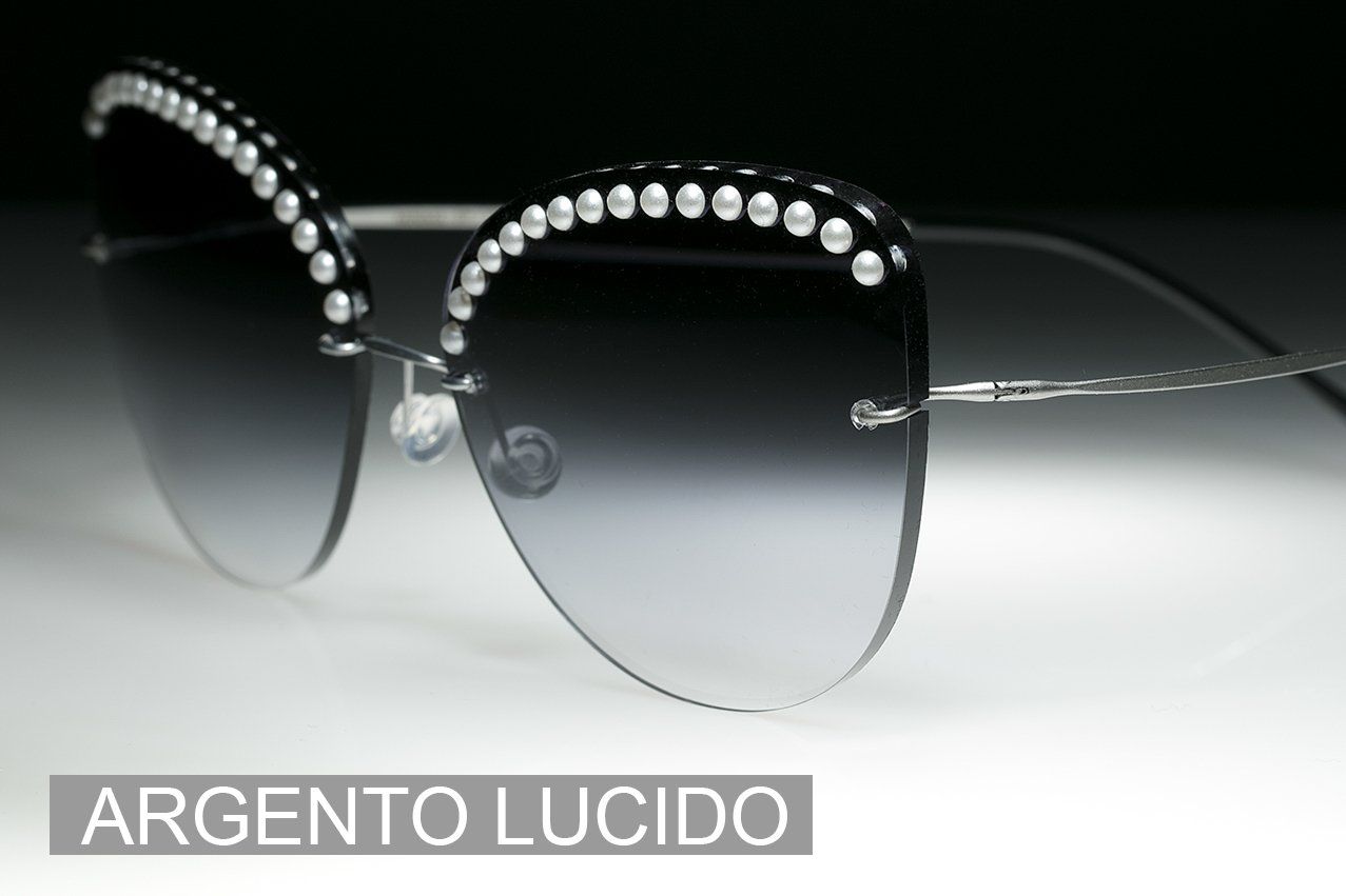 occhiali con perle