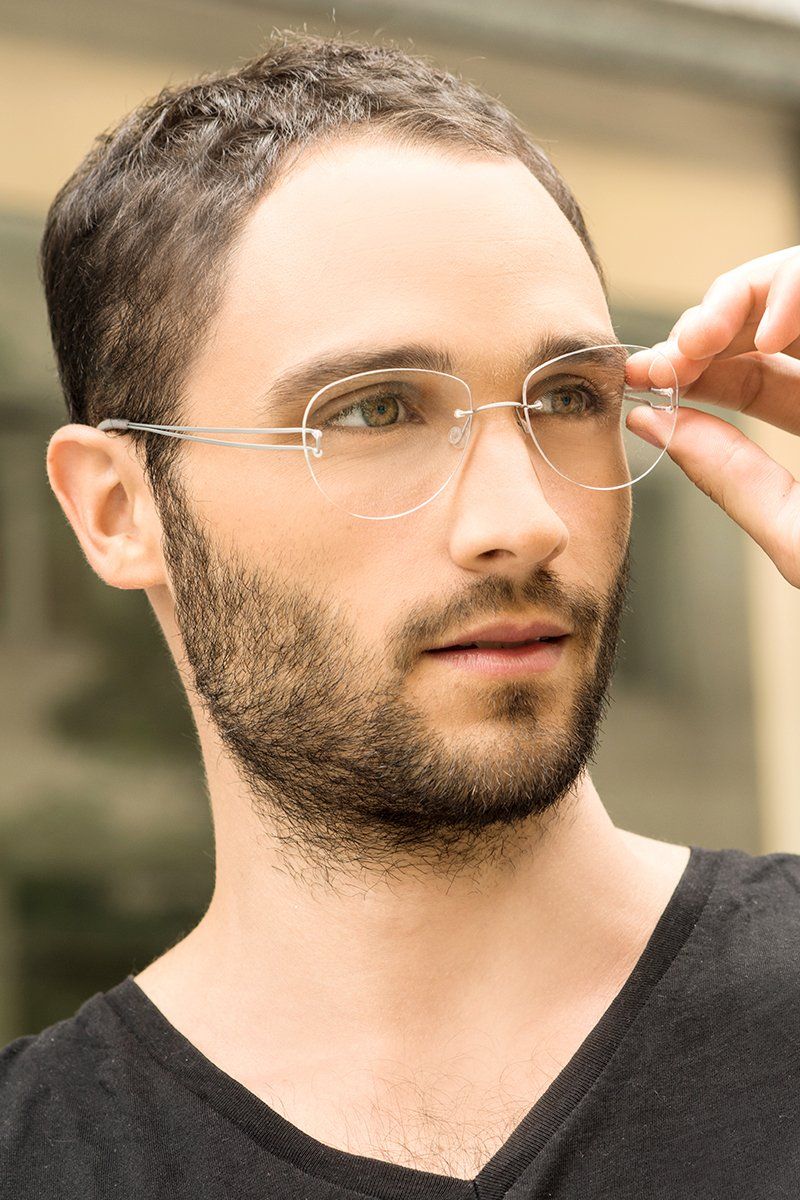 light frameless glasses