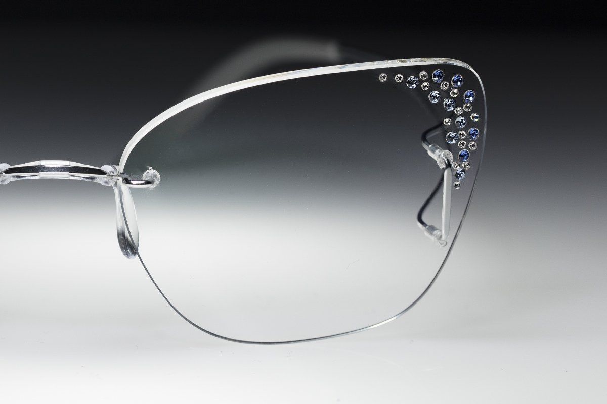 handcrafted jewelled glasses