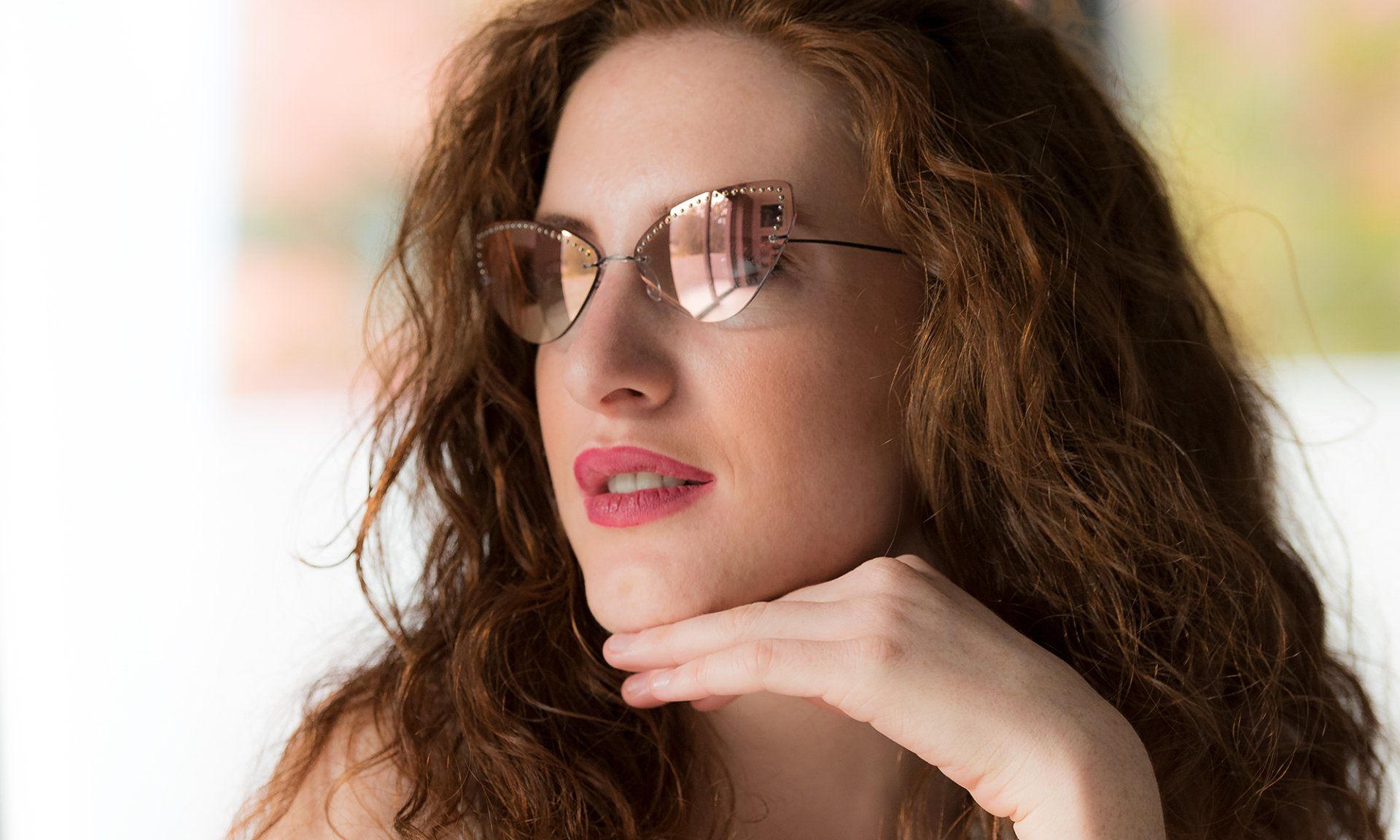 customisable rimless glasses