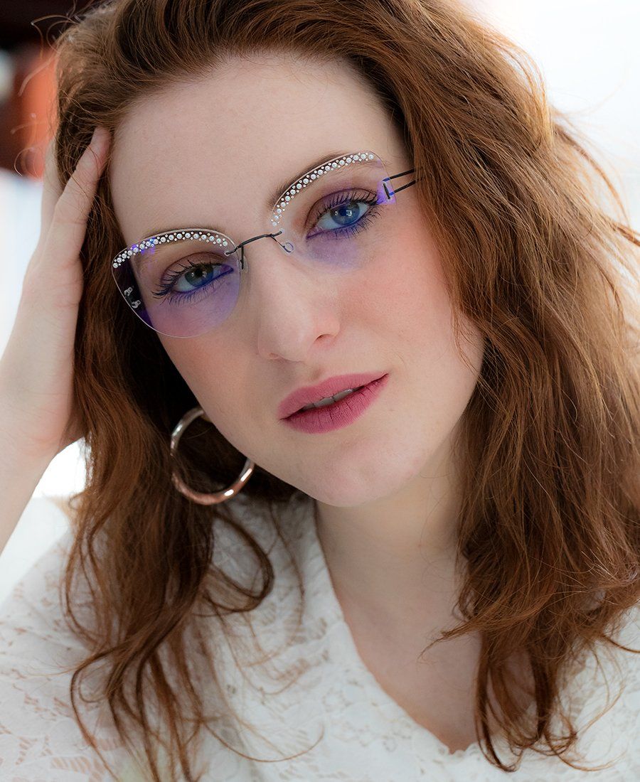 Made in Italy glasses ultralight rimless frame