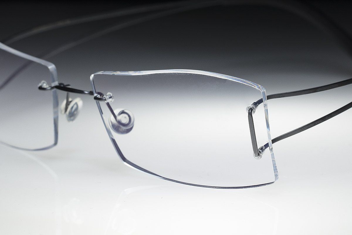 light rimless titanium glasses
