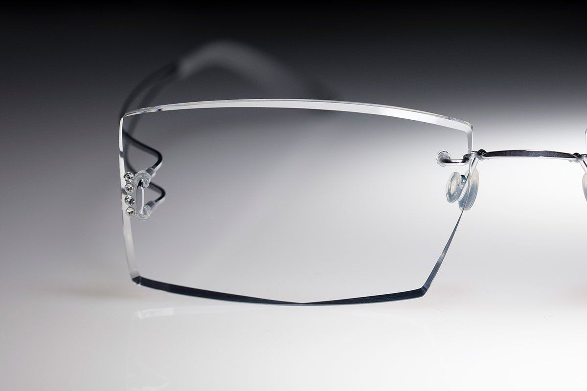 light rimless glasses for man