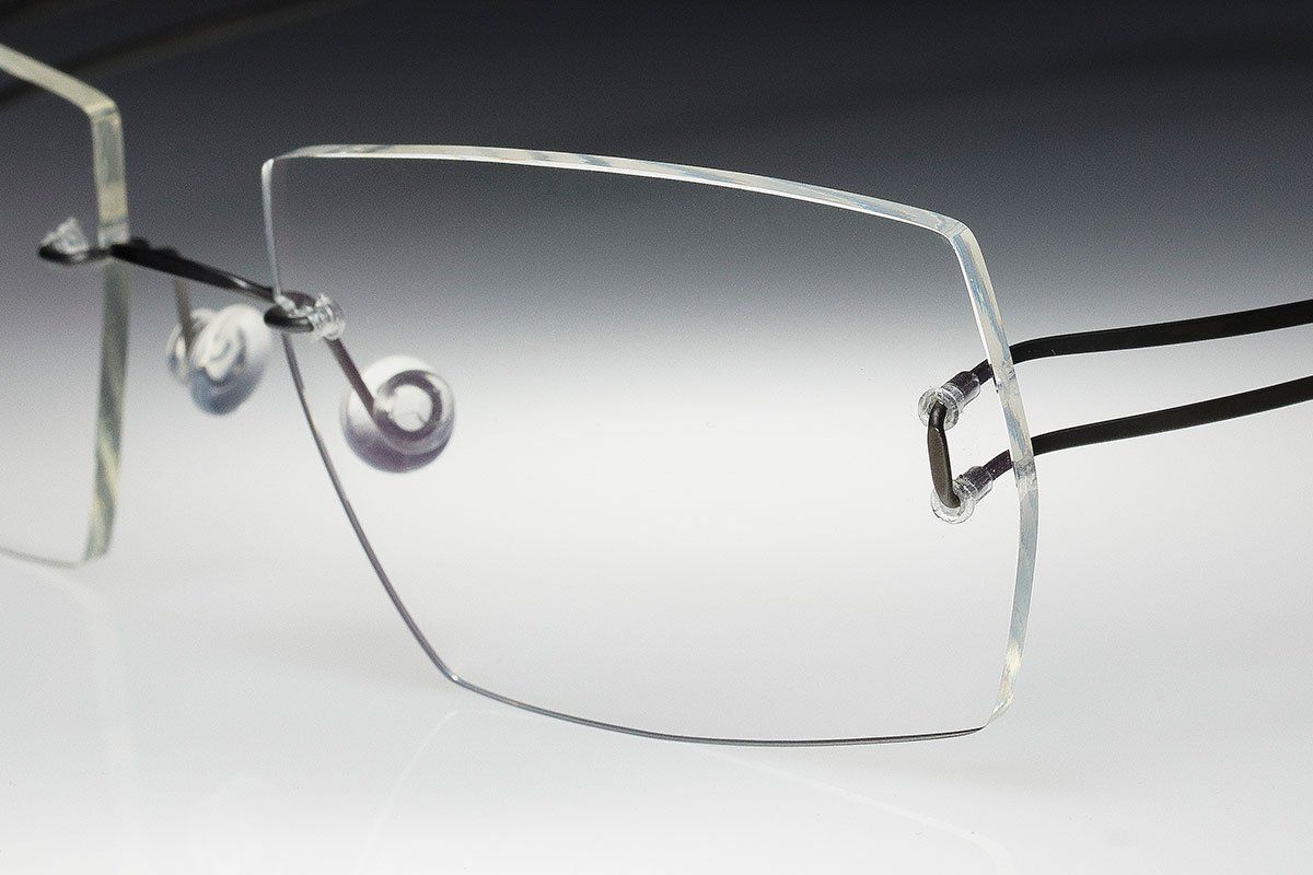 light rimless titanium glasses