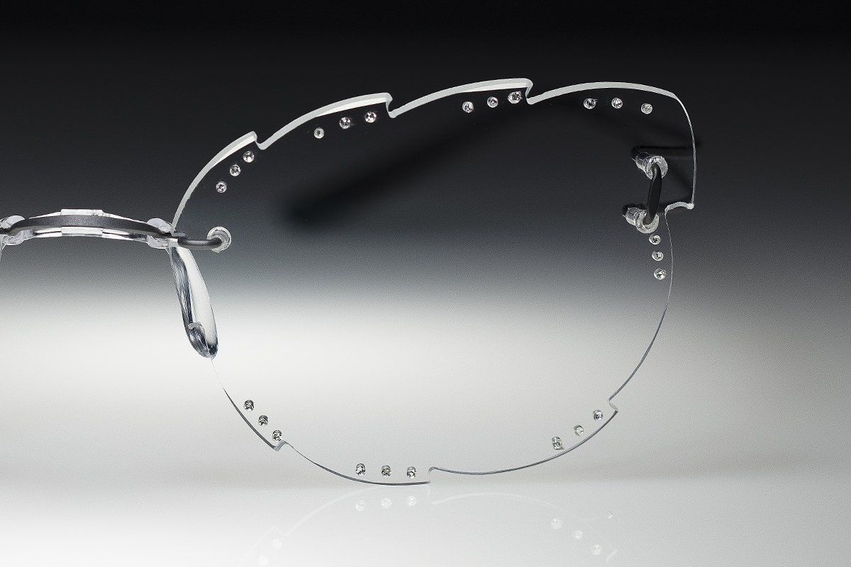 titanium rimless glasses