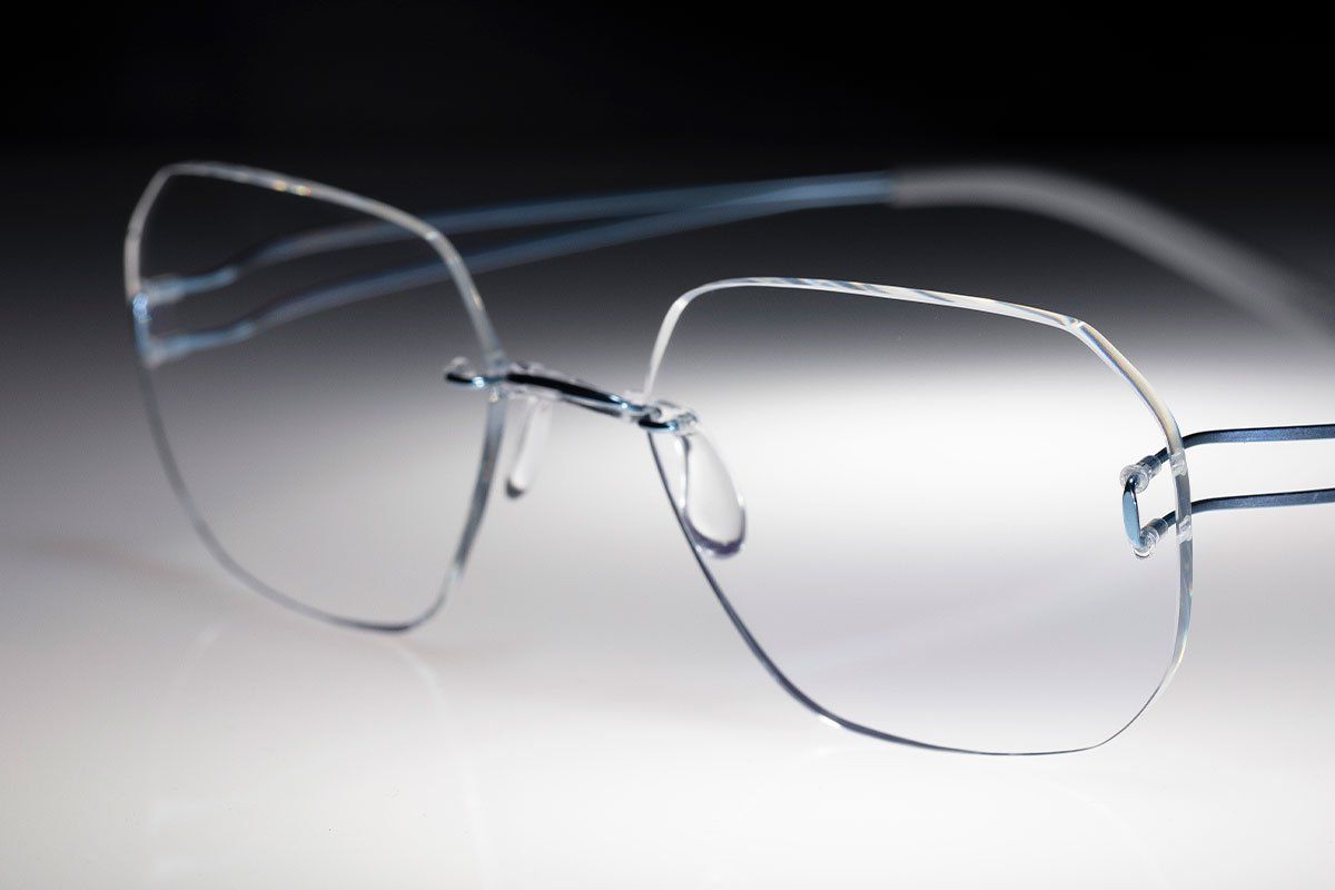 light rimless eyewear for men