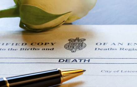 death certificate