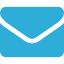 Blue envelope icon.