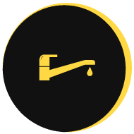 Dripping tap icon
