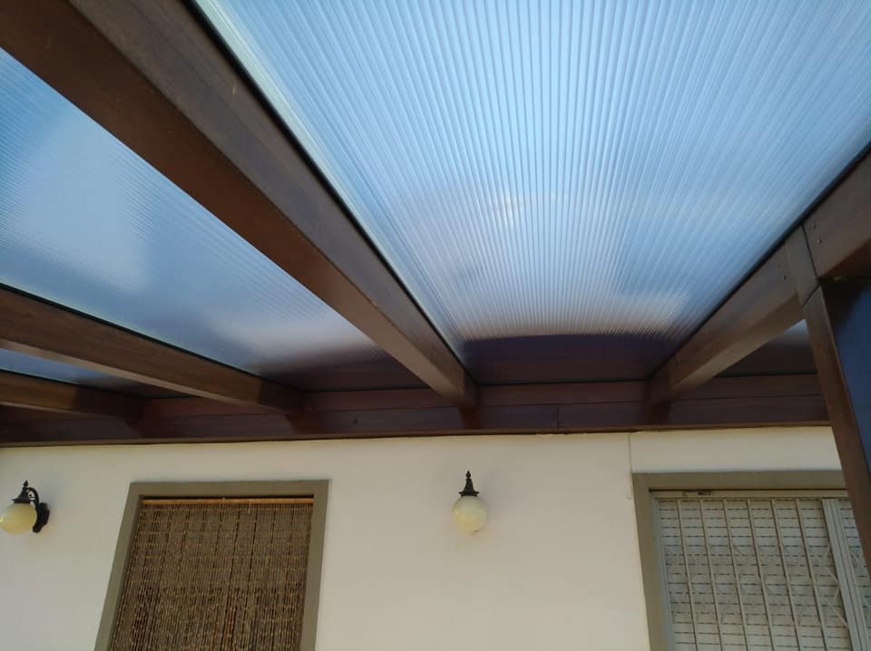 tettoia in PVC