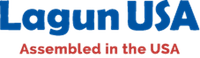 Blue Text logo for Lagun USA Swivel Tables