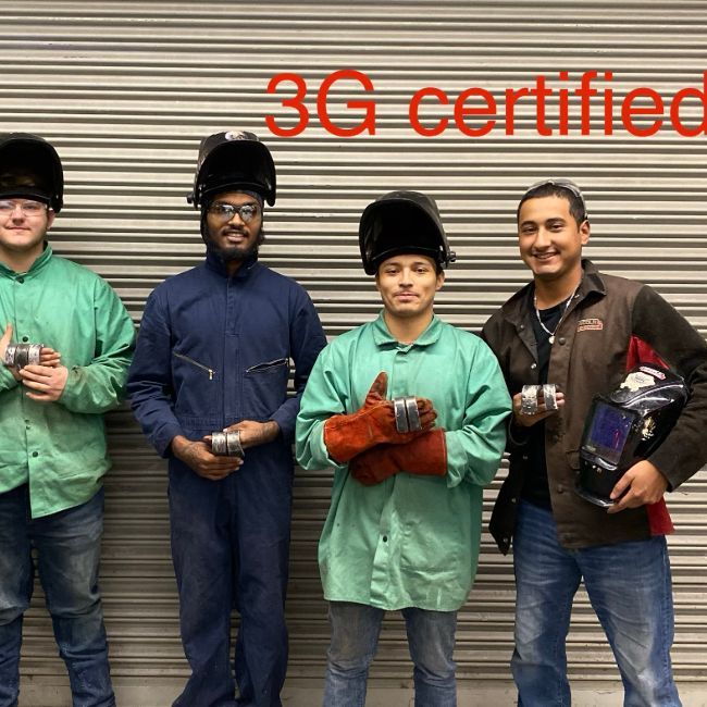 3 G Welding Certified Students