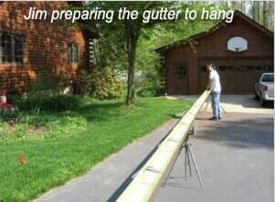 Preparing Gutter - Gutter Contractor