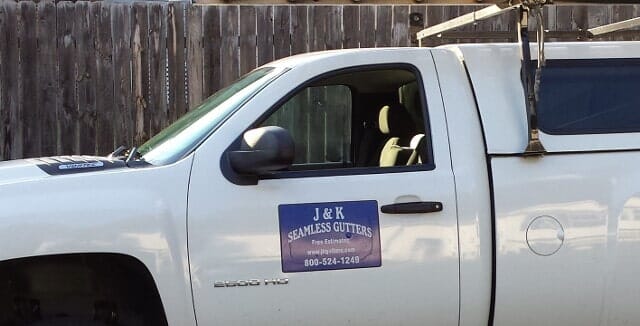 Service Truck, Gutter Contractor