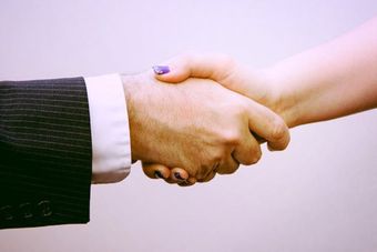 Consultant Shaking Hands