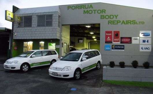 Panel beating being shop in Wellington