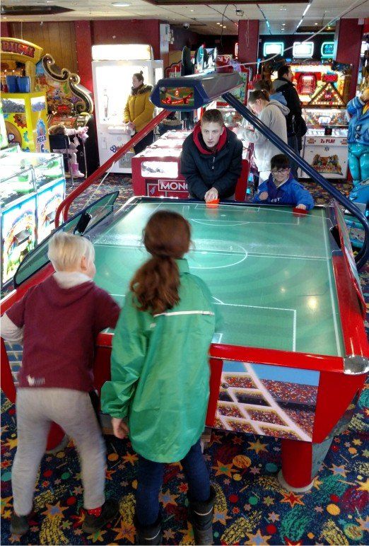 Air hockey is a great game and can be found in two arcades here in Westward Ho! Fancy a fun family challenge?