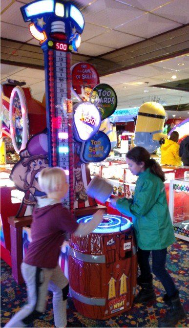 The Amusements in Westward Ho! with slot machines, penny pushers and these skill games. Lots to see and do when you #visitwestwardho!