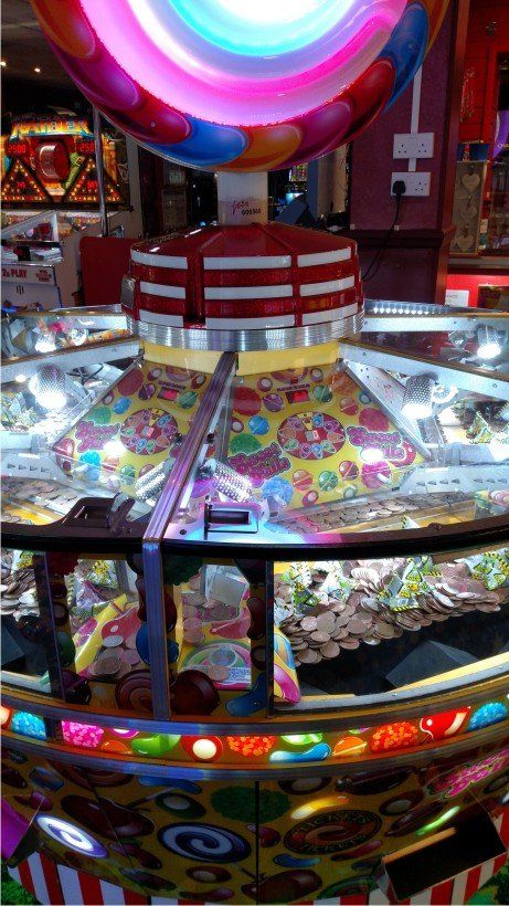 Penny pushers are a great way to spend time when you are at the seaside, they can be found here in Westward Ho!, Devon