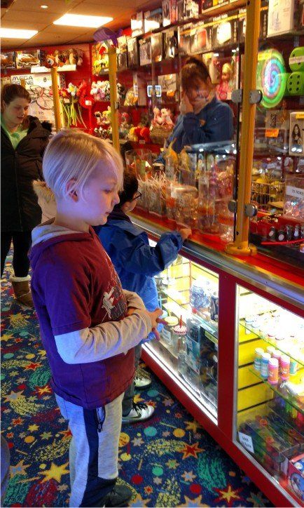 When you collected your tokens you can cash them in for prizes here at Westward Ho! North Devon