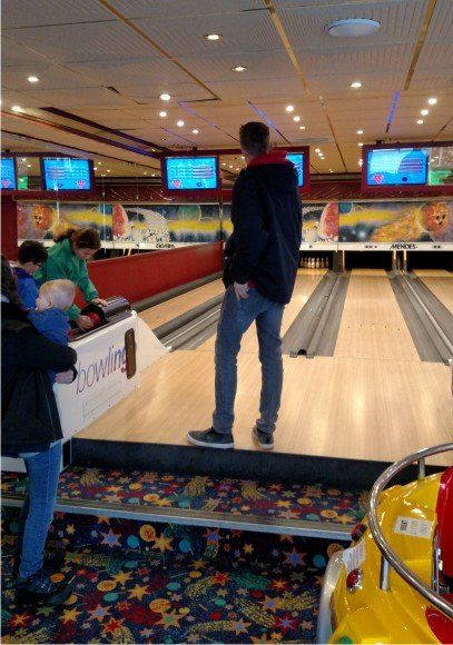 Bowling at the Carousel Cetre, Westward Ho!, Devon, South West UK is a great family adventure. Its a mix of bar bowls and 10 pin bowling, a lot of fun to be had.