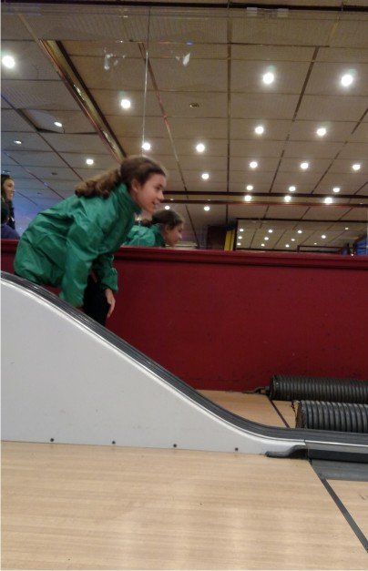 Bowling at the Carousel Centre in Westward Ho! UK is great for young or old. Throw the bowling ball to knock down the pins