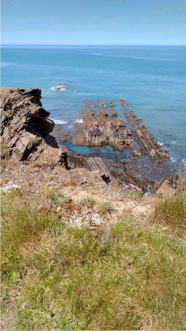 STUNNING VIEWS OVER THE SEA SW Cliff path from Westward Ho! has some amazing views over the Atlantic Ocean and back to Westward Ho! What ever the weather the coast path is stunning
