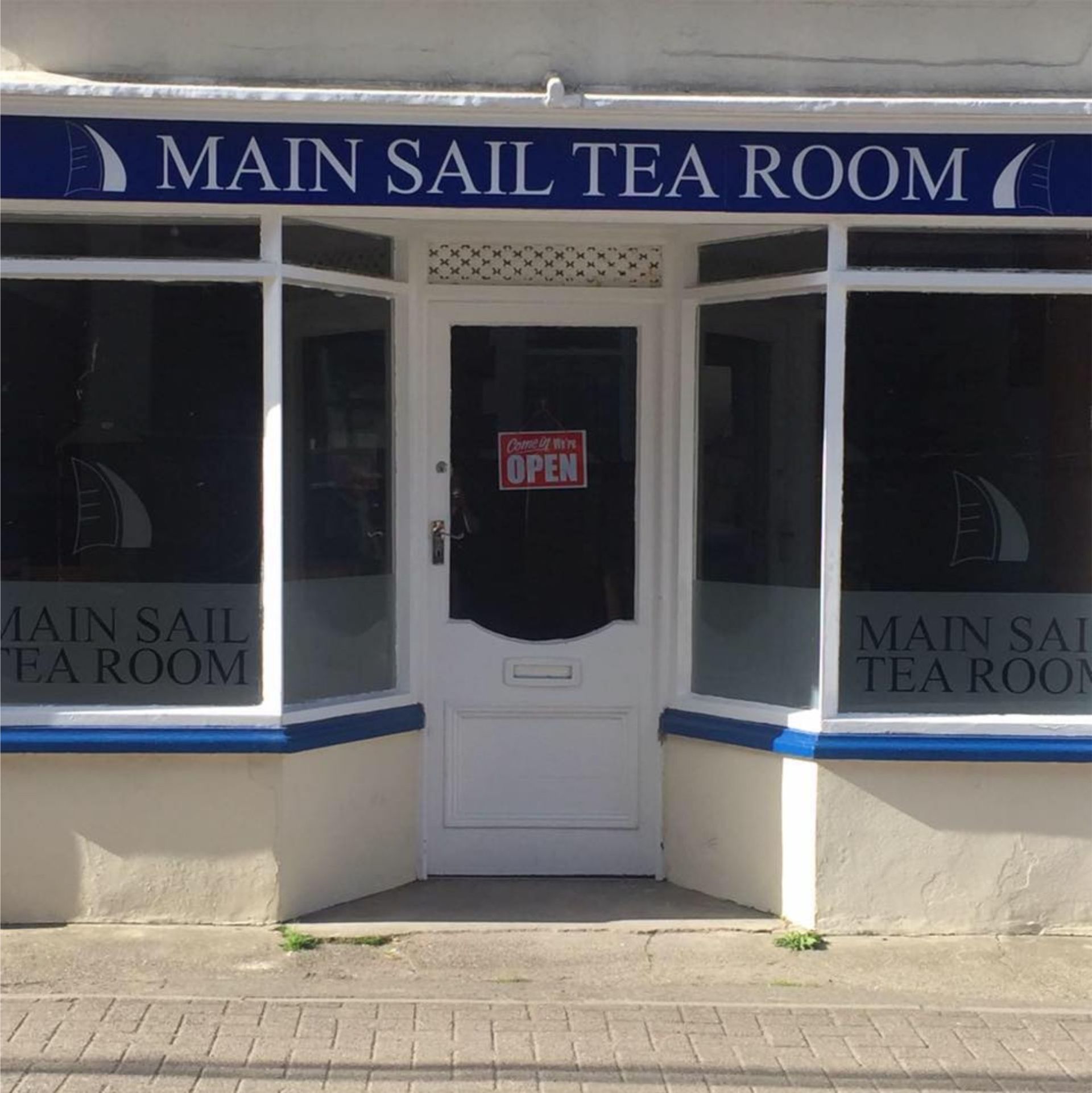 Main Sail Tea Room in Westward Ho! Devon Uk