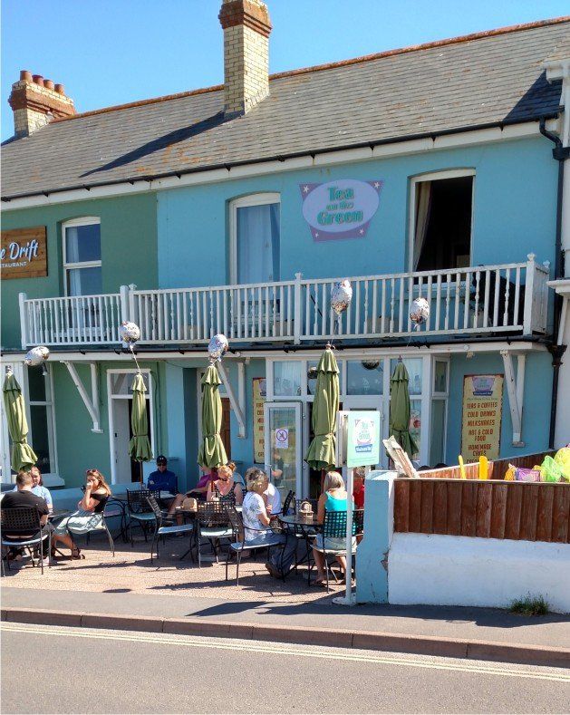 Tea on the green in westward ho! Devon