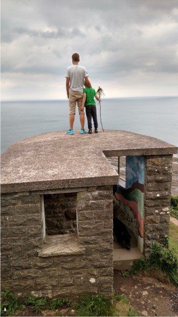 Standing on top of the old look out in Westward Ho! you can see for miles, a brilliant view point in Westward Ho!, North Devon