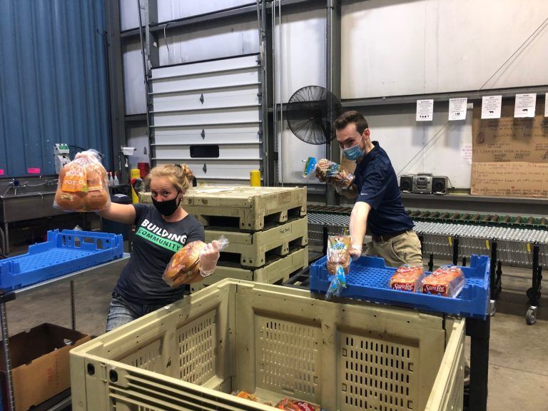 MBK Volunteers at The Food Bank of Western Mass