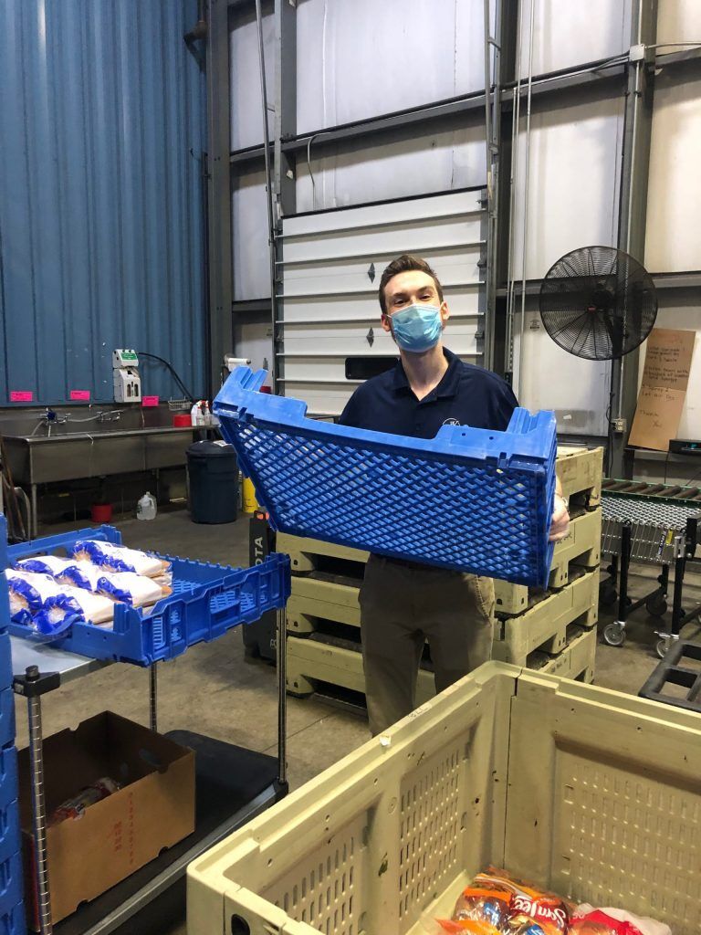 MBK Volunteers at The Food Bank of Western Mass