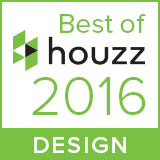 A logo for the best of houzz design in 2016.