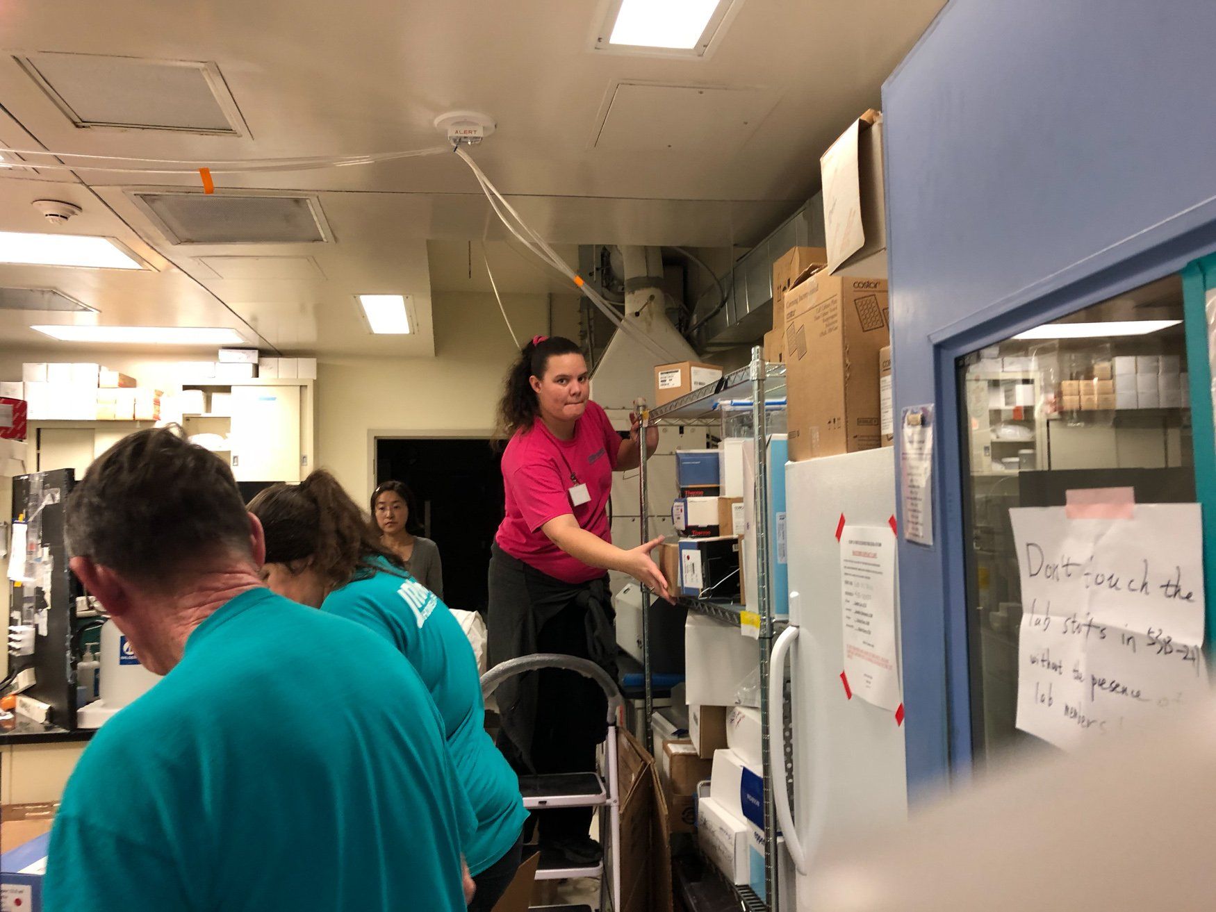 jr brown employees moving pharmaceutical supplies