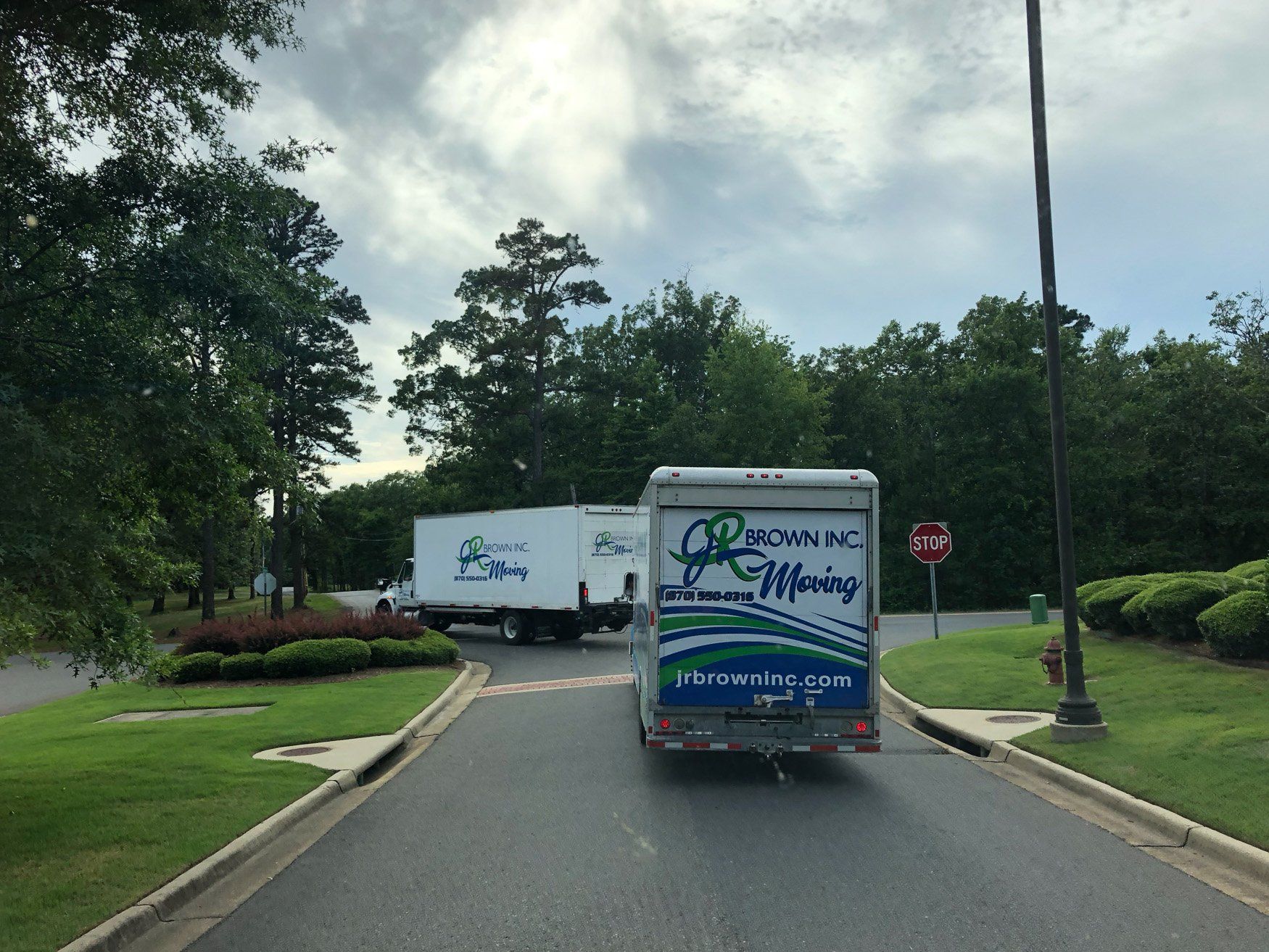 jr brown truck convoy headed out to new destination