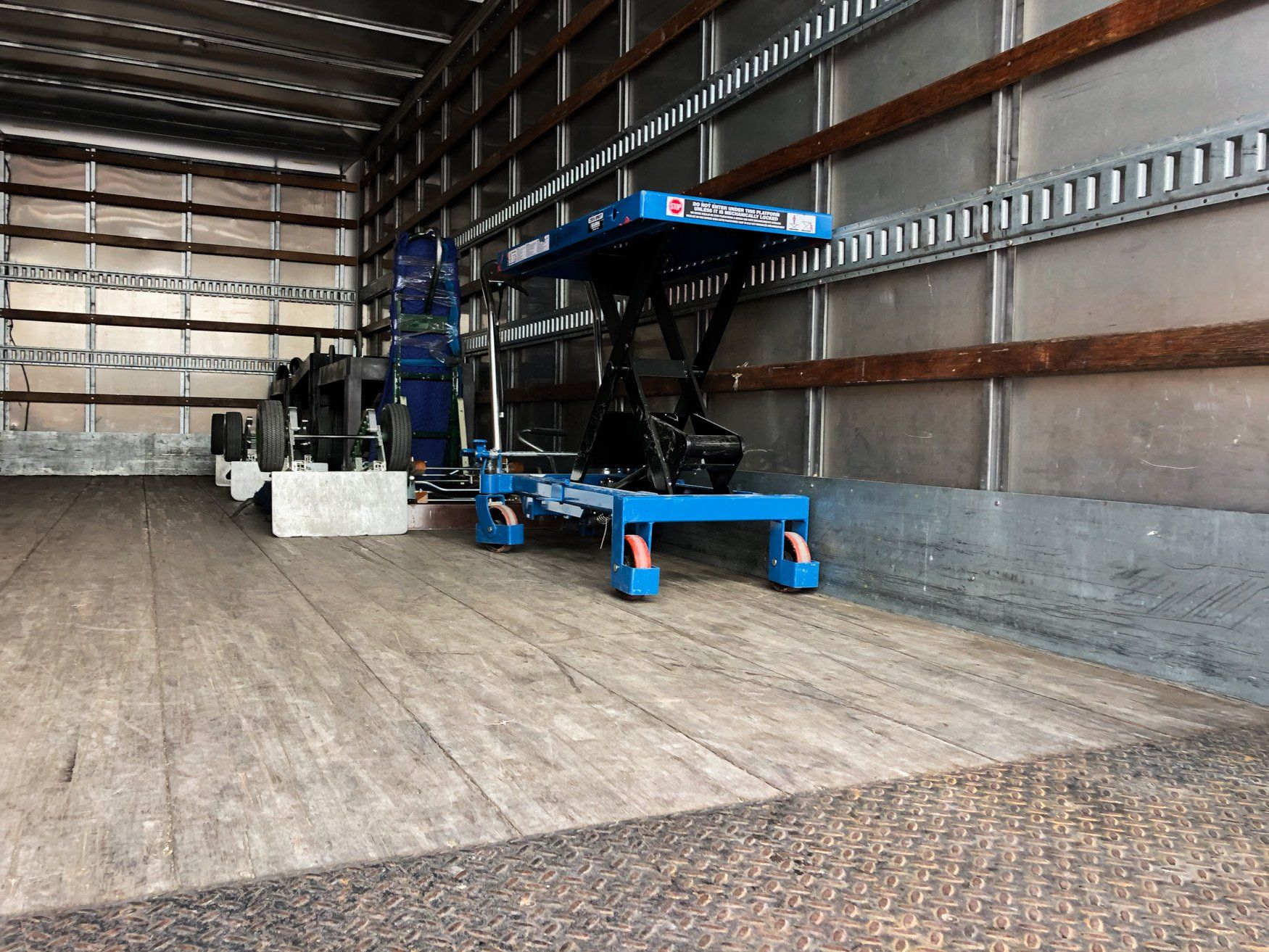 jr brown moving truck loaded for new job