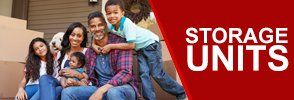 Family Next to Boxes - Self Storage