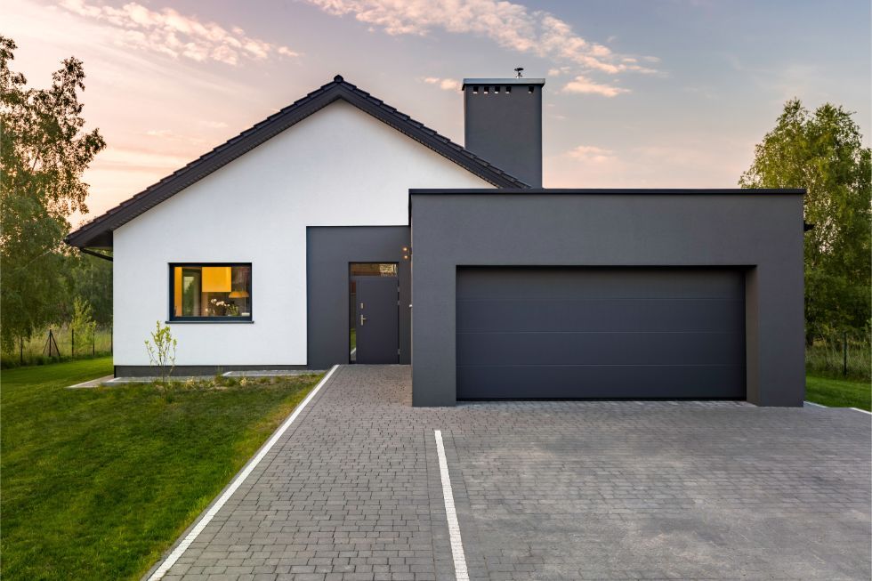 Front of home with garage